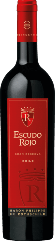 25,95 € Envoi gratuit | Vin Rouge Philippe de Rothschild Escudo Rojo I.G. Valle Central Vallée centrale Chili Syrah, Cabernet Sauvignon, Cabernet Franc, Carmenère 75 cl
