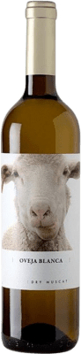 8,95 € Envío gratis | Vino blanco Fontana Oveja Blanca Dry Muscat Seco I.G.P. Vino de la Tierra de Castilla Castilla la Mancha España Moscatel Grano Menudo Botella 75 cl