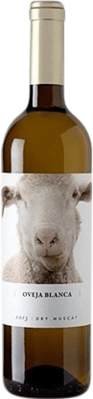 7,95 € Free Shipping | White wine Fontana Oveja Blanca Dry Muscat Dry I.G.P. Vino de la Tierra de Castilla Castilla la Mancha Spain Muscatel Small Grain Bottle 75 cl