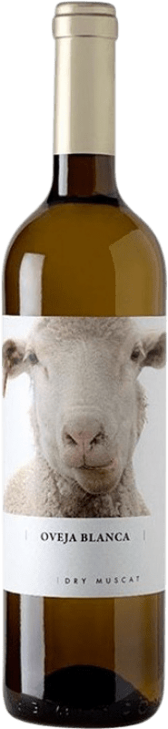 8,95 € Envío gratis | Vino blanco Fontana Oveja Blanca Dry Muscat Seco I.G.P. Vino de la Tierra de Castilla Castilla la Mancha España Moscatel Grano Menudo Botella 75 cl