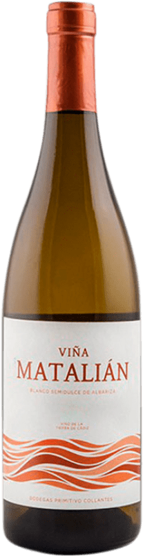 16,95 € 免费送货 | 白酒 Primitivo Collantes Viña Matalian 半干半甜 I.G.P. Vino de la Tierra de Cádiz 安达卢西亚 西班牙 Palomino Fino, Muscat 瓶子 75 cl