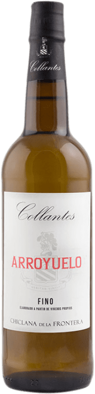 14,95 € Free Shipping | Fortified wine Primitivo Collantes Fino Arroyuelo D.O. Jerez-Xérès-Sherry Andalusia Spain Palomino Fino Bottle 75 cl