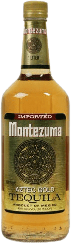 18,95 € Envío gratis | Tequila Montezuma Aztec Gold — Edición Oro México 1 L