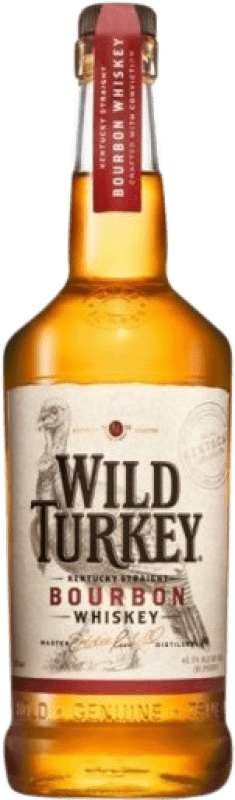 29,95 € Envío gratis | Whisky Bourbon Wild Turkey Estados Unidos Botella 1 L
