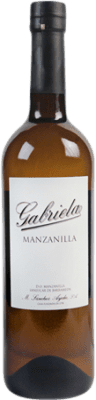 10,95 € Бесплатная доставка | Креплёное вино Sánchez Ayala Gabriela D.O. Manzanilla-Sanlúcar de Barrameda Андалусия Испания Palomino Fino 75 cl