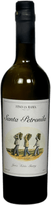 24,95 € Kostenloser Versand | Verstärkter Wein Santa Petronila Fino en Rama D.O. Jerez-Xérès-Sherry Andalusien Spanien Palomino Fino Medium Flasche 50 cl