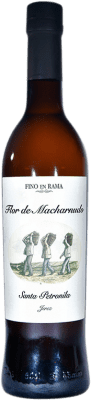 17,95 € Spedizione Gratuita | Vino fortificato Santa Petronila Fino en Rama Flor de Macharnudo D.O. Jerez-Xérès-Sherry Andalusia Spagna Palomino Fino Bottiglia Medium 50 cl