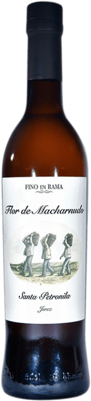 19,95 € Бесплатная доставка | Креплёное вино Santa Petronila Flor de Macharnudo Fino en Rama — Фино Эн Рама D.O. Jerez-Xérès-Sherry Андалусия Испания Palomino Fino Средняя бутылка 50 cl