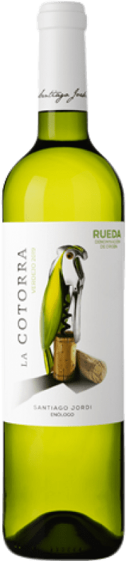 10,95 € Envoi gratuit | Vin Blanc Santiago Jordi La Cotorra Jeune D.O. Rueda Castille et Leon Espagne Verdejo 75 cl