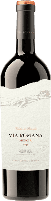 7,95 € Spedizione Gratuita | Vino rosso Vía Romana Crianza D.O. Ribeira Sacra Galizia Spagna Mencía Bottiglia 75 cl