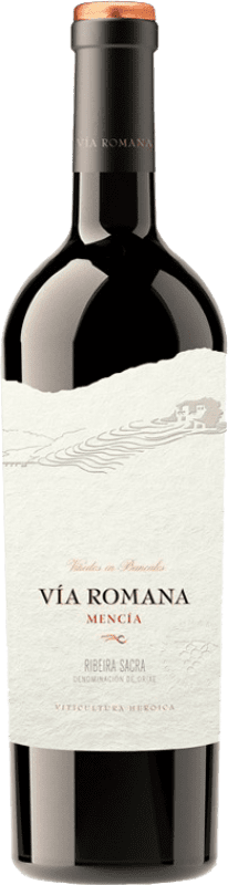 7,95 € Spedizione Gratuita | Vino Rosso Vía Romana Crianza — Invecchiato in Botte D.O. Ribeira Sacra Galizia Spagna Mencía 75 cl