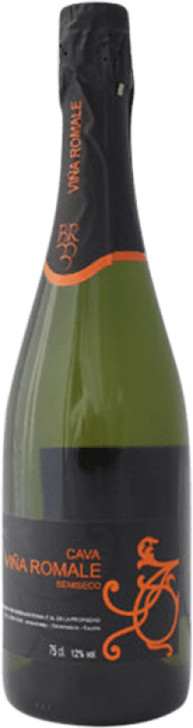 4,95 € 免费送货 | 白起泡酒 Viña Romale Semiseco — 半干型 D.O. Cava 埃斯特雷马杜拉 西班牙 Macabeo — 马卡贝奥, Parellada — 帕雷利亚达 75 cl