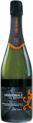 5,95 € 送料無料 | 白スパークリングワイン Viña Romale ブルットの自然 D.O. Cava エストレマドゥーラ スペイン Macabeo, Parellada ボトル 75 cl