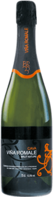 6,95 € Envío gratis | Espumoso Blanco Viña Romale Brut Nature D.O. Cava Extremadura España Macabeo, Parellada 75 cl