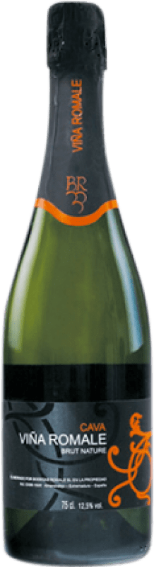 6,95 € Kostenloser Versand | Weißer Sekt Viña Romale Brut Nature D.O. Cava Extremadura Spanien Macabeo, Parellada 75 cl