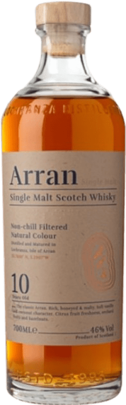 53,95 € 免费送货 | 威士忌单一麦芽威士忌 Isle Of Arran Sin Filtro Frío 苏格兰 英国 10 岁 瓶子 70 cl