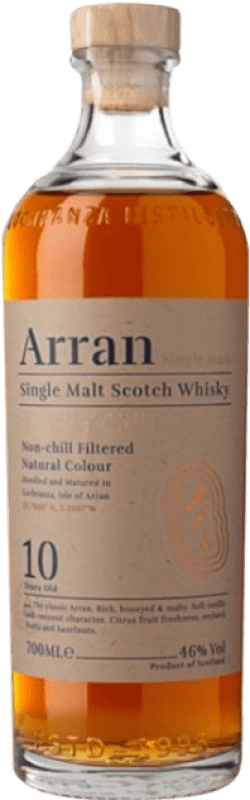 54,95 € Envoi gratuit | Single Malt Whisky Isle Of Arran Sin Filtro Frío Ecosse Royaume-Uni 10 Ans Bouteille 70 cl