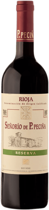 15,95 € Kostenloser Versand | Rotwein Hermanos Peciña Señorío de P. Peciña Reserve D.O.Ca. Rioja La Rioja Spanien Tempranillo, Graciano, Grenache Tintorera Flasche 75 cl