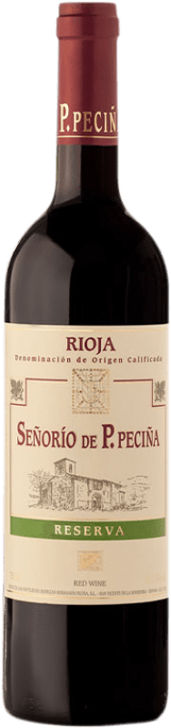 14,95 € Spedizione Gratuita | Vino rosso Hermanos Peciña Señorío de P. Peciña Riserva D.O.Ca. Rioja La Rioja Spagna Tempranillo, Graciano, Grenache Tintorera Bottiglia 75 cl