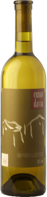 10,95 € Envío gratis | Vino blanco Valdavia Cuñas Davia D.O. Ribeiro Galicia España Torrontés, Loureiro, Treixadura, Albariño, Lado Botella 75 cl