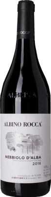 19,95 € Бесплатная доставка | Красное вино Albino Rocca D.O.C. Nebbiolo d'Alba Пьемонте Италия Nebbiolo бутылка 75 cl