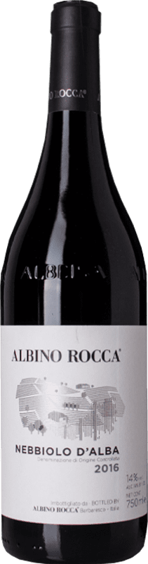 19,95 € Бесплатная доставка | Красное вино Albino Rocca D.O.C. Nebbiolo d'Alba Пьемонте Италия Nebbiolo бутылка 75 cl