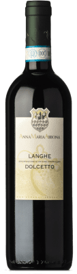 12,95 € Kostenloser Versand | Rotwein Anna Maria Abbona D.O.C. Langhe Piemont Italien Dolcetto Flasche 75 cl