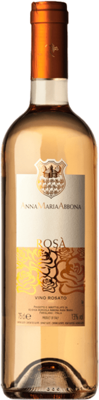 14,95 € 免费送货 | 玫瑰酒 Anna Maria Abbona Rosà D.O.C. Piedmont 皮埃蒙特 意大利 Bacca Red 瓶子 75 cl
