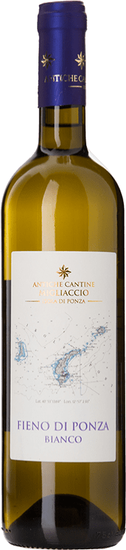 32,95 € Envio grátis | Vinho Branco Migliaccio Fieno di Ponza I.G.T. Lazio Lácio Itália Forastera, Biancolella Garrafa 75 cl