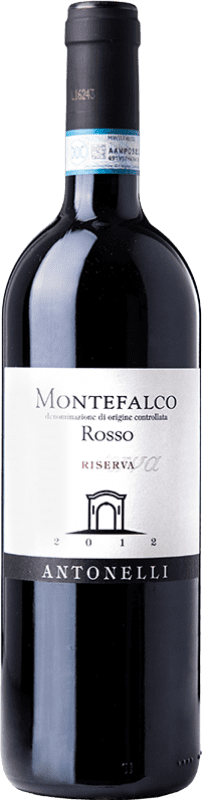 27,95 € Free Shipping | Red wine Antonelli San Marco Rosso Riserva Reserve D.O.C. Montefalco Umbria Italy Sangiovese, Montepulciano, Sagrantino Bottle 75 cl