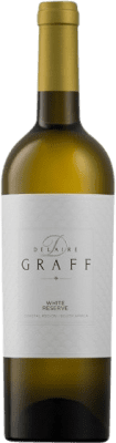 49,95 € 免费送货 | 白酒 Delaire Graff White 预订 I.G. Stellenbosch Coastal Region 南非 Sauvignon White, Sémillon 瓶子 75 cl
