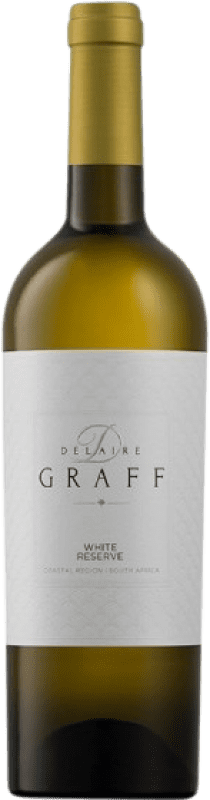 52,95 € Бесплатная доставка | Белое вино Delaire Graff White Резерв I.G. Stellenbosch Coastal Region Южная Африка Sauvignon White, Sémillon бутылка 75 cl