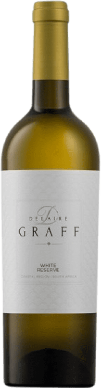 57,95 € Envío gratis | Vino blanco Delaire Graff White Reserva I.G. Stellenbosch Coastal Region Sudáfrica Sauvignon Blanca, Sémillon Botella 75 cl