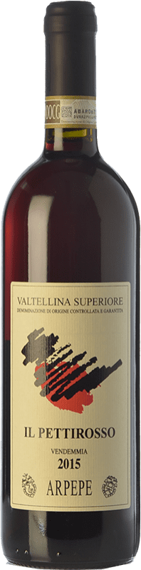 35,95 € Envío gratis | Vino tinto Ar.Pe.Pe. Il Pettirosso D.O.C.G. Valtellina Superiore Lombardia Italia Nebbiolo Botella 75 cl