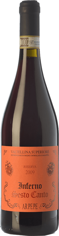 66,95 € Kostenloser Versand | Rotwein Ar.Pe.Pe. Inferno Sesto Canto Superior Reserve — Gereift D.O.C. Valtellina Lombardei Italien Nebbiolo Flasche 75 cl