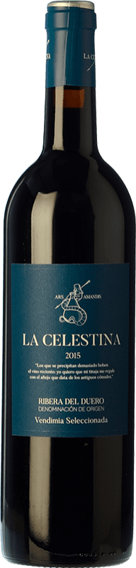 17,95 € Free Shipping | Red wine Atalayas de Golbán La Celestina Vendimia Seleccionada Reserva D.O. Ribera del Duero Castilla y León Spain Tempranillo Bottle 75 cl