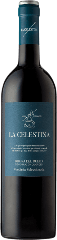 21,95 € 免费送货 | 红酒 Atalayas de Golbán La Celestina Vendimia Seleccionada 预订 D.O. Ribera del Duero 卡斯蒂利亚莱昂 西班牙 Tempranillo 瓶子 75 cl