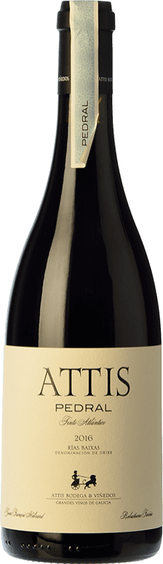 32,95 € Бесплатная доставка | Красное вино Attis старения D.O. Rías Baixas Галисия Испания Pedral бутылка 75 cl