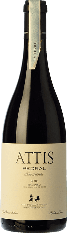 34,95 € Envio grátis | Vinho Tinto Attis Crianza D.O. Rías Baixas Galiza Espanha Pedral 75 cl