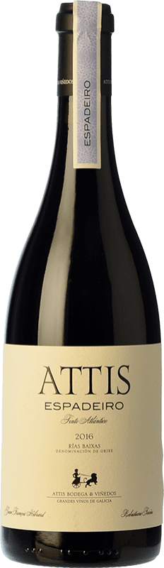29,95 € Бесплатная доставка | Красное вино Attis старения D.O. Rías Baixas Галисия Испания Espadeiro бутылка 75 cl