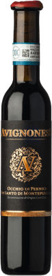 84,95 € Envio grátis | Vinho doce Avignonesi Occhio Pernice D.O.C. Vin Santo di Montepulciano Tuscany Itália Sangiovese Garrafa Miniatura 10 cl