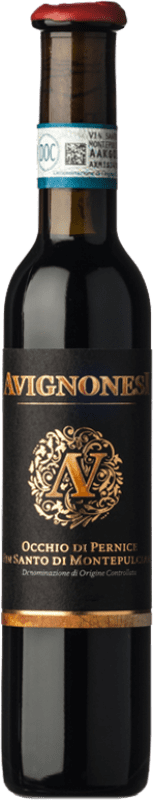 88,95 € Spedizione Gratuita | Vino dolce Avignonesi Occhio Pernice D.O.C. Vin Santo di Montepulciano Toscana Italia Sangiovese Bottiglia Miniatura 10 cl