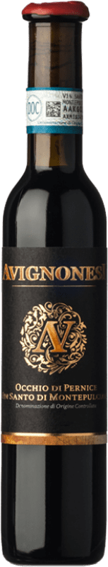 88,95 € Spedizione Gratuita | Vino Dolce Avignonesi Occhio Pernice D.O.C. Vin Santo di Montepulciano Toscana Italia Sangiovese Bottiglietta Mignon 10 cl