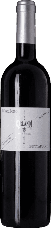 7,95 € 免费送货 | 红酒 Orlandi Buttafuoco Il Castelletto D.O.C. Oltrepò Pavese 伦巴第 意大利 Barbera, Croatina, Rara 瓶子 75 cl