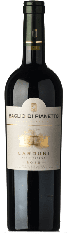 23,95 € Envio grátis | Vinho tinto Baglio di Pianetto Carduni I.G.T. Terre Siciliane Sicília Itália Petit Verdot Garrafa 75 cl
