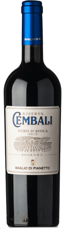 28,95 € Envoi gratuit | Vin rouge Baglio di Pianetto Cembali Réserve D.O.C. Sicilia Sicile Italie Nero d'Avola Bouteille 75 cl