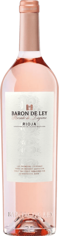 12,95 € 免费送货 | 玫瑰酒 Barón de Ley Rosado Lágrima D.O.Ca. Rioja 拉里奥哈 西班牙 Grenache 瓶子 75 cl