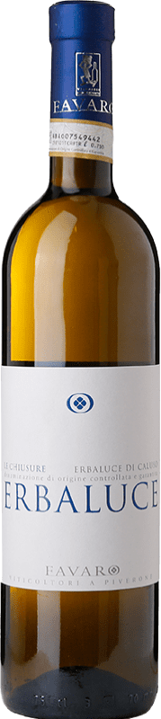 19,95 € Envio grátis | Vinho branco Benito Favaro Le Chiusure D.O.C.G. Erbaluce di Caluso Piemonte Itália Erbaluce Garrafa 75 cl