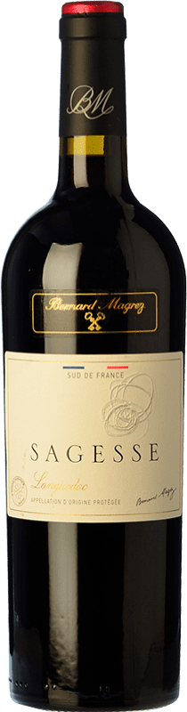 12,95 € Kostenloser Versand | Rotwein Bernard Magrez Sagesse Eiche A.O.C. Languedoc Languedoc Frankreich Syrah, Grenache, Carignan, Mourvèdre Flasche 75 cl