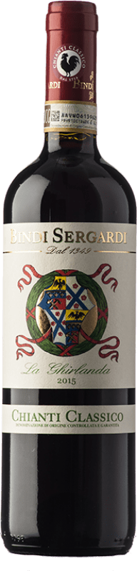 24,95 € Kostenloser Versand | Rotwein Bindi Sergardi La Ghirlanda D.O.C.G. Chianti Classico Toskana Italien Sangiovese Flasche 75 cl